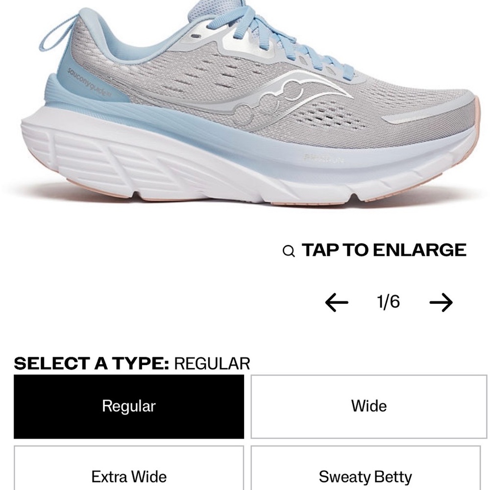 Saucony Women's Light Blue and Gray Athletic Shoes